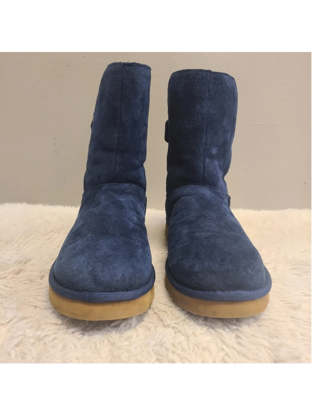 UGG Australia Remora Winter Boots Womens Size 10 EUR 41 Blue Leather Sheepskin